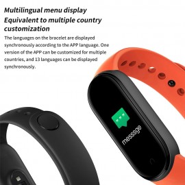 M6 Smart Bracelet Intelligent Watch Sport Fitness Tracker Heart Rate Sleep Monitor Smartwatch 0.96in Color Screen IP67 Waterproof Sports Wristband